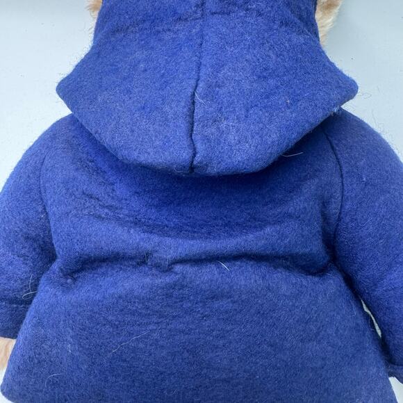 Vintage Paddington Bear 14” Plush Stuffed Animal Toy Eden 1975 1981 NO HAT - Picture 5 of 8